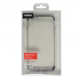 Coque TPU Ultra fine transparente / noire - iPhone 6 Plus /6S Plus