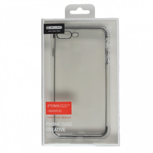 Coque TPU Ultra fine transparente / noire - iPhone 7 Plus / 8 Plus