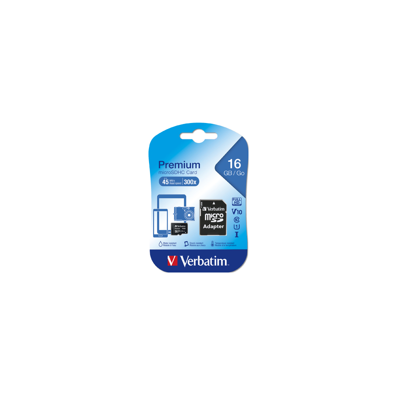 Carte MicroSD 16Go Verbatim